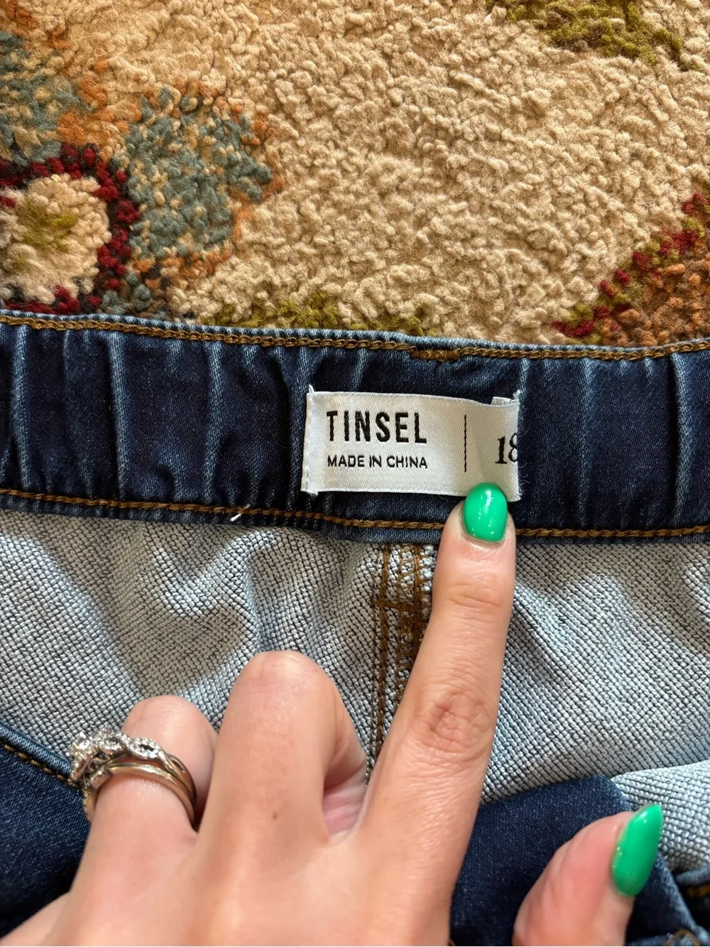 Dark Blue Denim Jeans - Picture 4 of 5